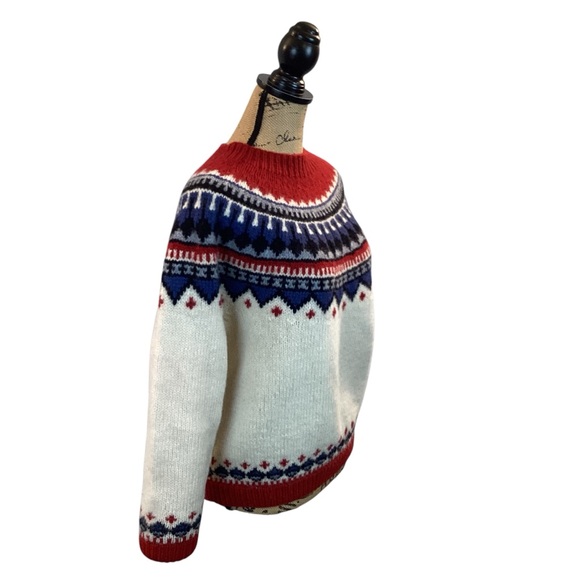 Eddie Bauer Vintage Fair Isle Ski Snowboard Sweater Nordic - Picture 4 of 13